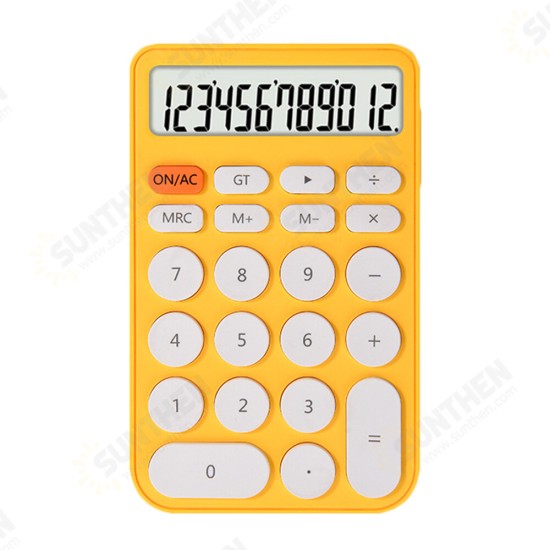 12 Digit Calculator Large Screen Ultra Thin Financial Office Accounting Calculator Portable Stationery Students Supplies