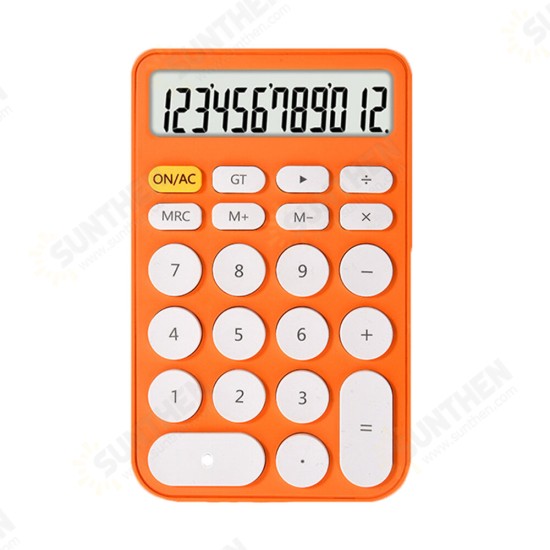 12 Digit Calculator Large Screen Ultra Thin Financial Office Accounting Calculator Portable Stationery Students Supplies