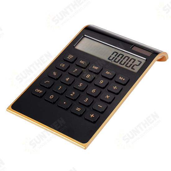 Electronic Solar Dual Power Calculator Ultra Thin 10 Digits Desktop Calculator For Office School Use