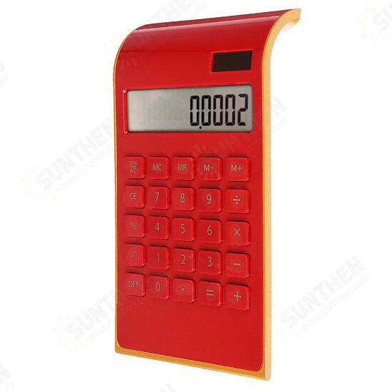 Electronic Solar Dual Power Calculator Ultra Thin 10 Digits Desktop Calculator For Office School Use