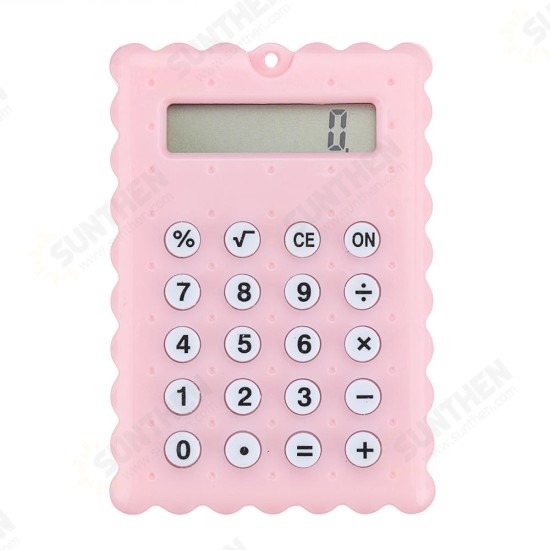 Korean Cartoon Mini Ultra-thin Button Battery Cute Calculator Creative Portable Computer