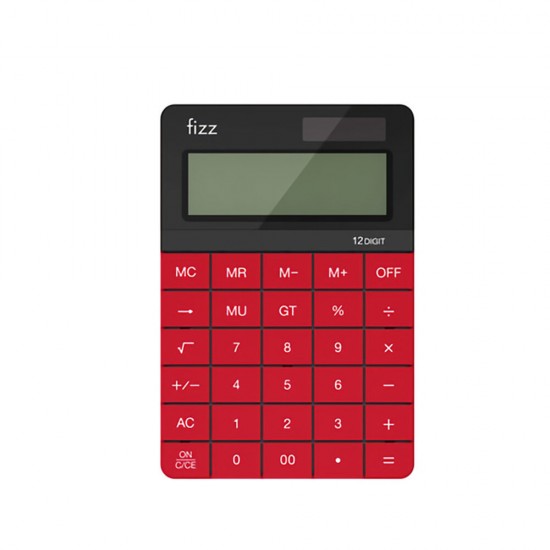 FZ66806 Calculator Double Power Desk Calculator 12 Digit Large Display Panel Button Calculator Financial Office for College Students