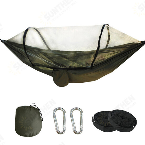 1-2 People Camping Hammock with Mosquito Net Lightweight Hanging Bed Beach Travel Max Load 300kg