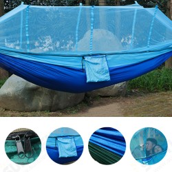 1-2 Person Camping Hammock Hanging Bed Swing Chair with Mosquito Net Outdoor Travel 1-2 Person Camping Hammock Hanging Bed Swing Chair with Mosquito Net Outdoor Travel