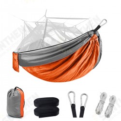 1-2 Person Camping Hammock with Mosquito Net Hanging Bed Sleeping Swing for Outdoor Hiking Travel Garden Patio 1-2 Person Camping Hammock with Mosquito Net Hanging Bed Sleeping Swing for Outdoor Hiking Travel Garden Patio