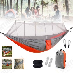 1-2 Person Camping Hammock with Mosquito Net Hanging Bed Sleeping Swing for Outdoor Hiking Travel Garden Patio 1-2 Person Camping Hammock with Mosquito Net Hanging Bed Sleeping Swing for Outdoor Hiking Travel Garden Patio