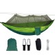 1-2 Person Portable Outdoor Camping Hammock with Mosquito Net High Strength Parachute Fabric Hanging Bed Hunting Sleeping Swing Max Load 300KG