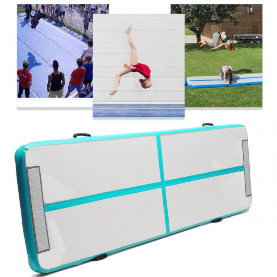 118x35x4inch Inflatable Air Track Floor Home Gymnastics Mat GYM Double-Sided Pattern
