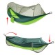 2 People Outdoor Camping Nylon Strong Hammock W Mosquito Net Travel Portable Backpack Hammock Max Load 400KG