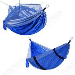 2 People Outdoor Camping Nylon Strong Hammock W Mosquito Net Travel Portable Backpack Hammock Max Load 400KG 2 People Outdoor Camping Nylon Strong Hammock W Mosquito Net Travel Portable Backpack Hammock Max Load 400KG