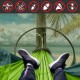 2 People Outdoor Camping Nylon Strong Hammock W Mosquito Net Travel Portable Backpack Hammock Max Load 400KG