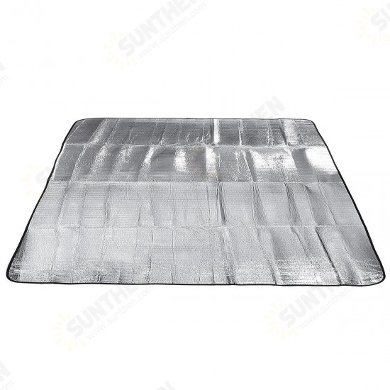 200x200CM Aluminum Foil Sleeping Pad Picnic Mat for Outdoor Camping Hiking Traveling