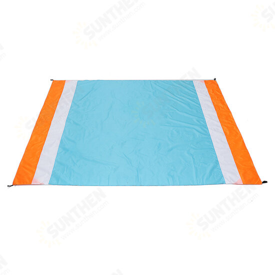 200x210cm Beach Mat Sand Blanket Waterproof Picnic Pad Oversize Sunshade Canopy Outdoor Camping Travel