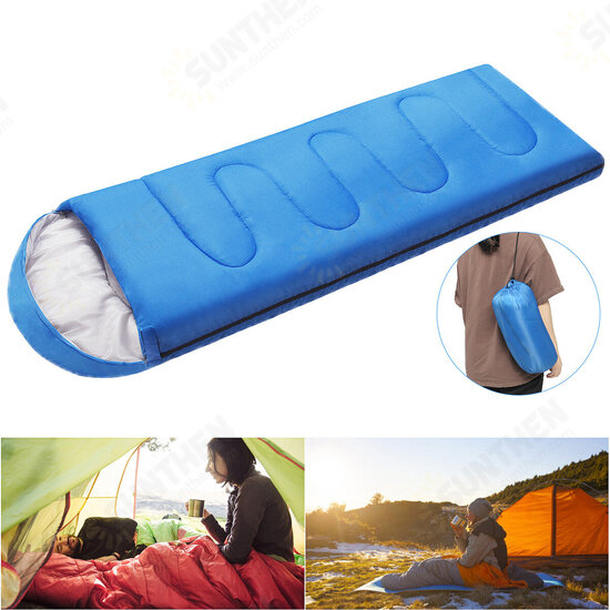 210x75CM Single Person Sleeping Bag Outdoor Waterproof Camping Sleep Bag Autumn/Winter Zipper Hiking Camping Bed