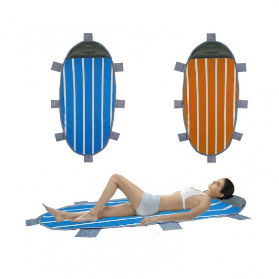 210x95cm Outdoor Single Air Inflatable Mat Portable Ultralight Sleeping Pad Beach Camping Picnic Moistureproof Cushion