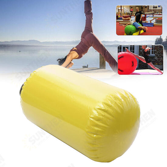 25.5x39.3inch Inflatable Airtrack Home Roller Small Airtrack Gymnastics Mat Cylinder Gym Training