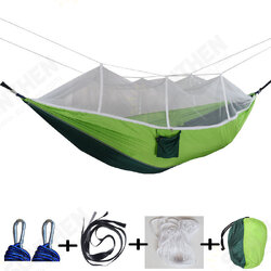 260x140cm Double People Mosquito Hammock Camping Garden Sleeping Hanging Bed Max Load 300kg 260x140cm Double People Mosquito Hammock Camping Garden Sleeping Hanging Bed Max Load 300kg