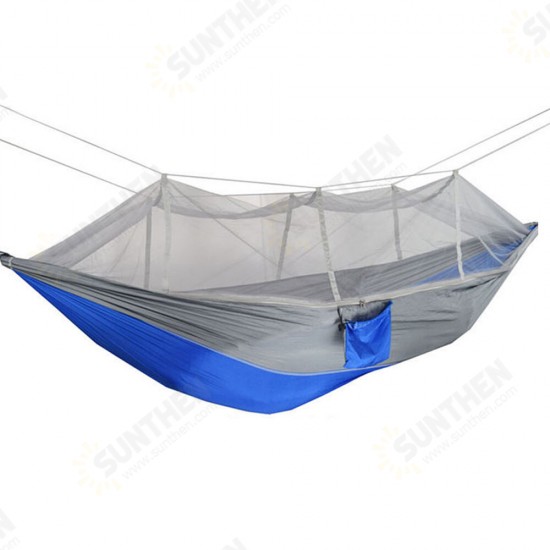 260x140cm Double People Mosquito Hammock Camping Garden Sleeping Hanging Bed Max Load 300kg 260x140cm Double People Mosquito Hammock Camping Garden Sleeping Hanging Bed Max Load 300kg