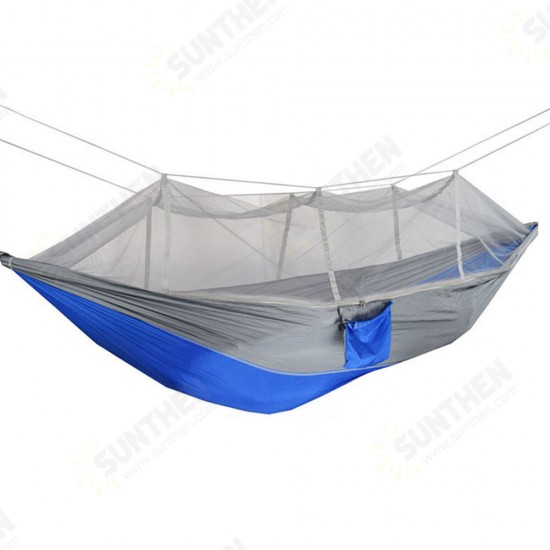 260x140cm Double People Mosquito Hammock Camping Garden Sleeping Hanging Bed Max Load 300kg