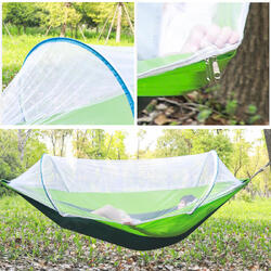 260x150cm Outdoor Double Hammock Hanging Swing Bed With Mosquito Net Camping Hiking 260x150cm Outdoor Double Hammock Hanging Swing Bed With Mosquito Net Camping Hiking