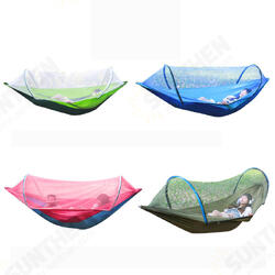 260x150cm Outdoor Double Hammock Hanging Swing Bed With Mosquito Net Camping Hiking 260x150cm Outdoor Double Hammock Hanging Swing Bed With Mosquito Net Camping Hiking