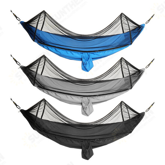 270*140Cm Automatic Quick Open Anti-Mosquito Hammock Mosquito Net Hammock Camping Outdoor With Tent Poles