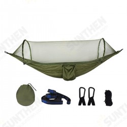 270x140cm Auto Quick Open Hammock Outdoor Camping Hanging Swing Bed With Mosquito Net Max Load 250kg