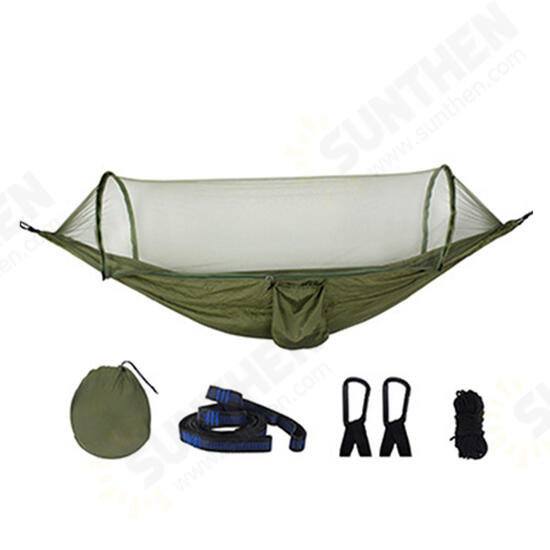 270x140cm Auto Quick Open Hammock Outdoor Camping Hanging Swing Bed With Mosquito Net Max Load 250kg 270x140cm Auto Quick Open Hammock Outdoor Camping Hanging Swing Bed With Mosquito Net Max Load 250kg