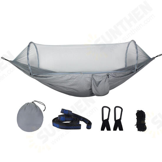 270x140cm Auto Quick Open Hammock Outdoor Camping Hanging Swing Bed With Mosquito Net Max Load 250kg 270x140cm Auto Quick Open Hammock Outdoor Camping Hanging Swing Bed With Mosquito Net Max Load 250kg