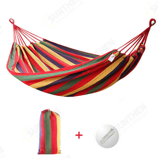 280x100cm Outdoor 2 People Double Hammock Portable Camping Parachute Hanging Swing Bed Max Load 350kg