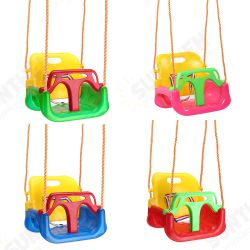 3-IN-1 Outdoor High Back Toddler Baby Swing Set Children Full Bucket Seat Swing For Outside Playground Park