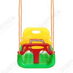 3-IN-1 Outdoor High Back Toddler Baby Swing Set Children Full Bucket Seat Swing For Outside Playground Park
