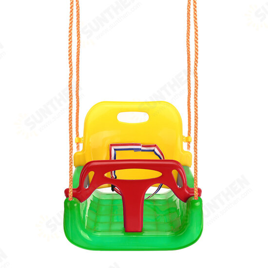 3-IN-1 Outdoor High Back Toddler Baby Swing Set Children Full Bucket Seat Swing For Outside Playground Park