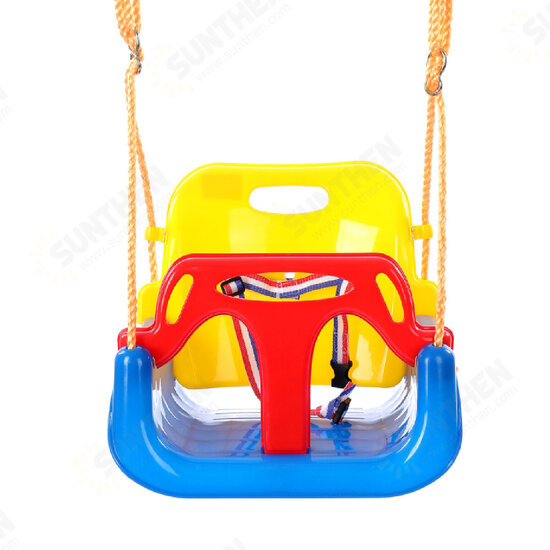 3-IN-1 Outdoor High Back Toddler Baby Swing Set Children Full Bucket Seat Swing For Outside Playground Park