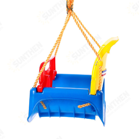 3-IN-1 Outdoor High Back Toddler Baby Swing Set Children Full Bucket Seat Swing For Outside Playground Park