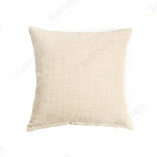 45x45cm Pillow Cover Cotton Linen Camping Pillow Case Cushion Covers Waist Cushion Protactor 45x45cm Pillow Cover Cotton Linen Camping Pillow Case Cushion Covers Waist Cushion Protactor