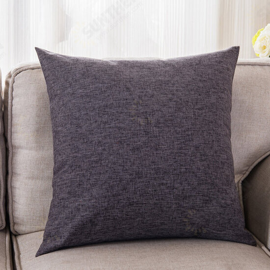 45x45cm Pillow Cover Cotton Linen Camping Pillow Case Cushion Covers Waist Cushion Protactor 45x45cm Pillow Cover Cotton Linen Camping Pillow Case Cushion Covers Waist Cushion Protactor
