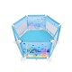 6 Sided Baby Playpen Playing House Interactive Kids Toddler Room With Safety Gate For 6 Months-8 Years Old Kid