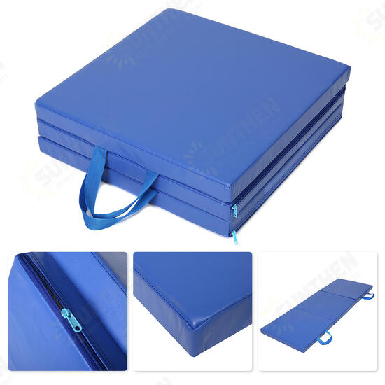 70x23x2inch 3 Folds Gymnastics Mat Yoga Exercise Gym Portable Airtrack Panel Tumbling Climbing Pilates Pad Cushion