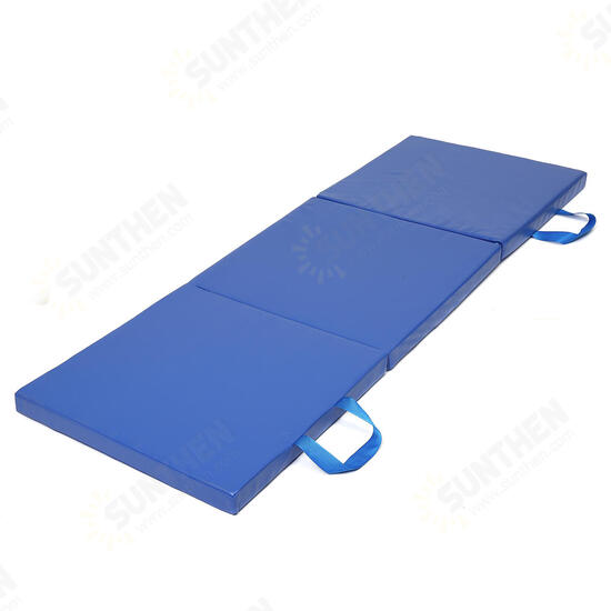 70x23x2inch 3 Folds Gymnastics Mat Yoga Exercise Gym Portable Airtrack Panel Tumbling Climbing Pilates Pad Cushion