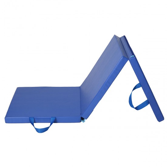70x23x2inch 3 Folds Gymnastics Mat Yoga Exercise Gym Portable Airtrack Panel Tumbling Climbing Pilates Pad Cushion