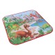 72x72cm Children Cartoon Play Mat+6 Dinosaur Toy Square Folding Box Camping Mat Kid Toddler Crawling Picnic Carpet