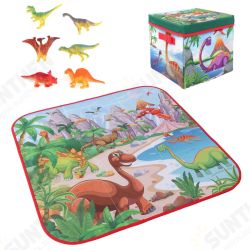 72x72cm Children Cartoon Play Mat+6 Dinosaur Toy Square Folding Box Camping Mat Kid Toddler Crawling Picnic Carpet 72x72cm Children Cartoon Play Mat+6 Dinosaur Toy Square Folding Box Camping Mat Kid Toddler Crawling Picnic Carpet