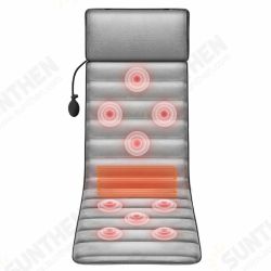 9-Gears Adjust Electric Vibrator Heating Back Neck Massager Mattress Leg Waist Cushion Mat Home Office Pain Relief Relax Massage Pad 9-Gears Adjust Electric Vibrator Heating Back Neck Massager Mattress Leg Waist Cushion Mat Home Office Pain Relief Relax Massage Pad