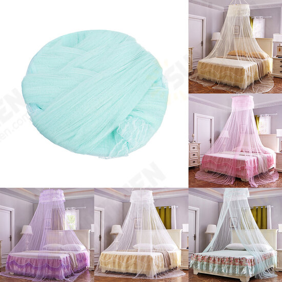 Anti-Mosquito Round Ceiling Mosquito Net Dense And High Polyester Mesh No Installation Mosquito Net