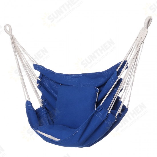 Camping Hammock Chair Swing Seat Indoor Outdoor Folding Hanging Chair with Ropes Pillow Camping Hammock Chair Swing Seat Indoor Outdoor Folding Hanging Chair with Ropes Pillow