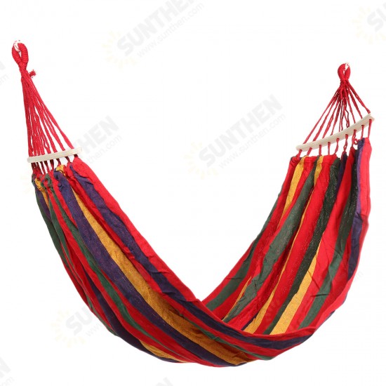 Canvas Camping Hammock Swing Hanging Bed Outdoor Garden Travel