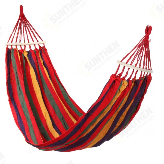 Canvas Camping Hammock Swing Hanging Bed Outdoor Garden Travel