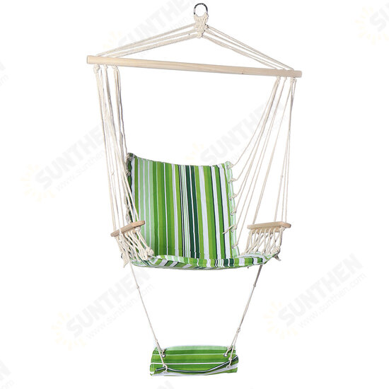 Cotton Hammock Chair Comfortable Hanging Swing Seat Swing Cushion Outdoor Indoor Garden Max Load 150kg