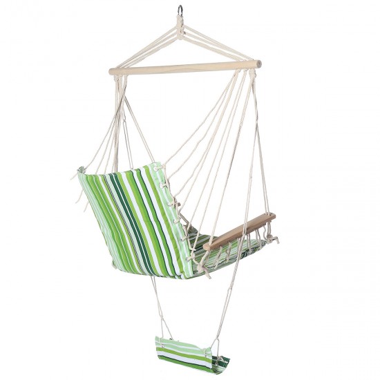 Cotton Hammock Chair Comfortable Hanging Swing Seat Swing Cushion Outdoor Indoor Garden Max Load 150kg